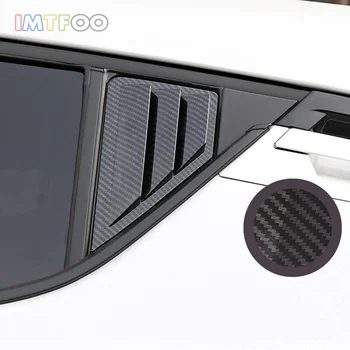 

CARBON FIBER TEXTURE REAR WINDOW COVER MOLDING BODY DECAL FOR TOYOTA C-HR CHR 2017 2018 2019 ACCESSORIES CAR-STYLING