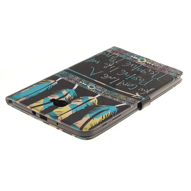 Luxury 2 Leavies PU Leather Case for Samsung Galaxy Tab A 10.1 2016 Case  T585 T580 T580N Case Stand Flip Wallet Tablet Cover (23)