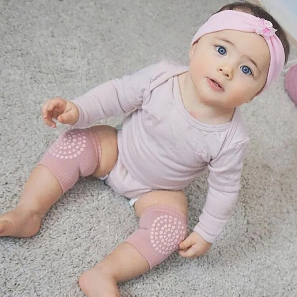 

Toddler Kids Kneepad Protector Soft Thicken Terry Non-Slip Dispensing Safety Crawling Baby Leg Warmers Well Knee Pads For Child