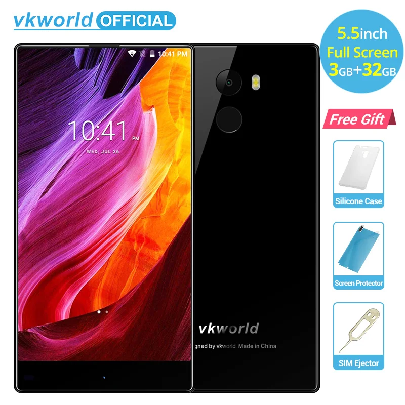 

Original Vkworld Mix Plus 5.5" 3GB RAM 32GB Android 7.0 Smartphone MTK6737 Quad Core 13MP+8MP Fingerprint 4G Dual SIM Cellphone