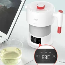 Deerma Folding Electric Kettle 0.6L Travel Portable Water Kettle Temperature Display Smart Touch Control Insulation Pot