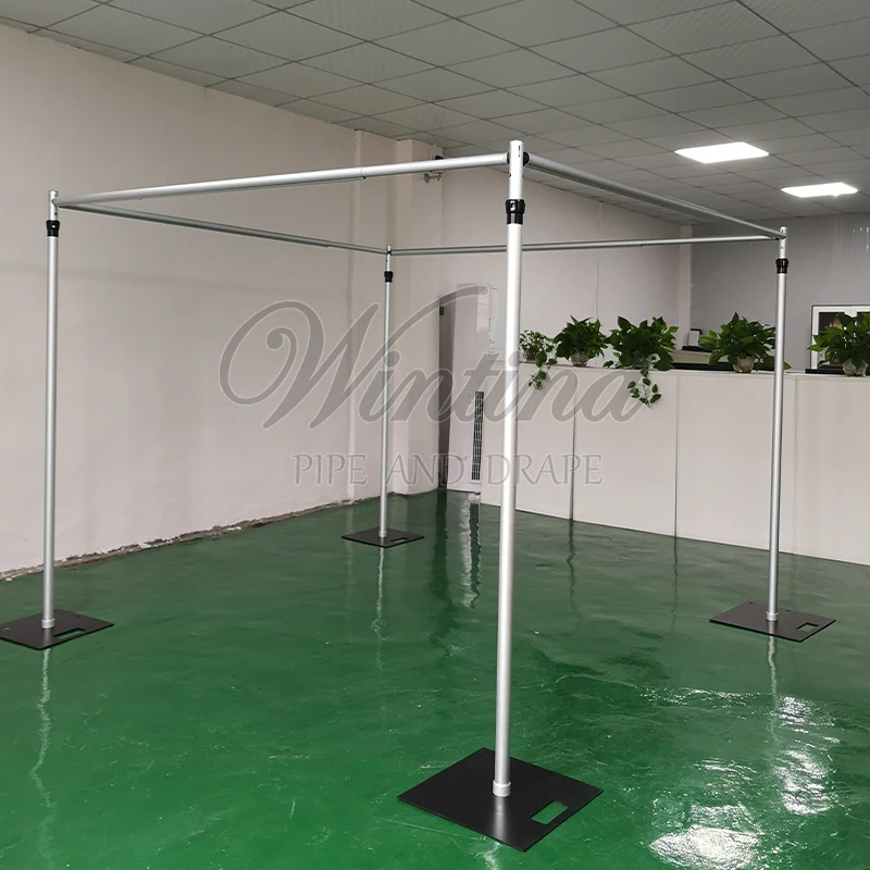 event decor wed backdrop square adjustable pipe frame kits hardware drapes supports kits pipe and drape(complete kits