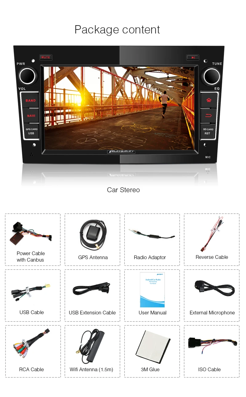 Cheap Pumpkin 2 Din Android 7.1 Car Multimedia No DVD Player GPS Navigation Car Stereo For Opel/Corsa Wifi OBD2 FM Rds Radio Headunit 22