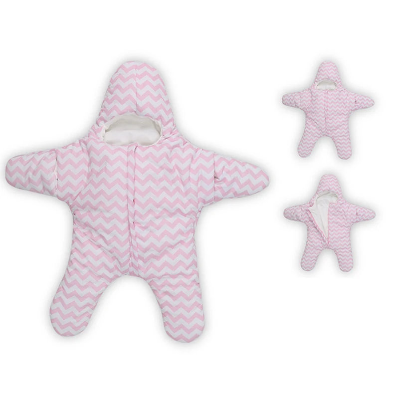 Спальный мешок для новорожденных Starfish типов конструкции осень-зима хлопок blancket маленьких Стёганое одеяло для здоровья ребенка Одежда для малышей