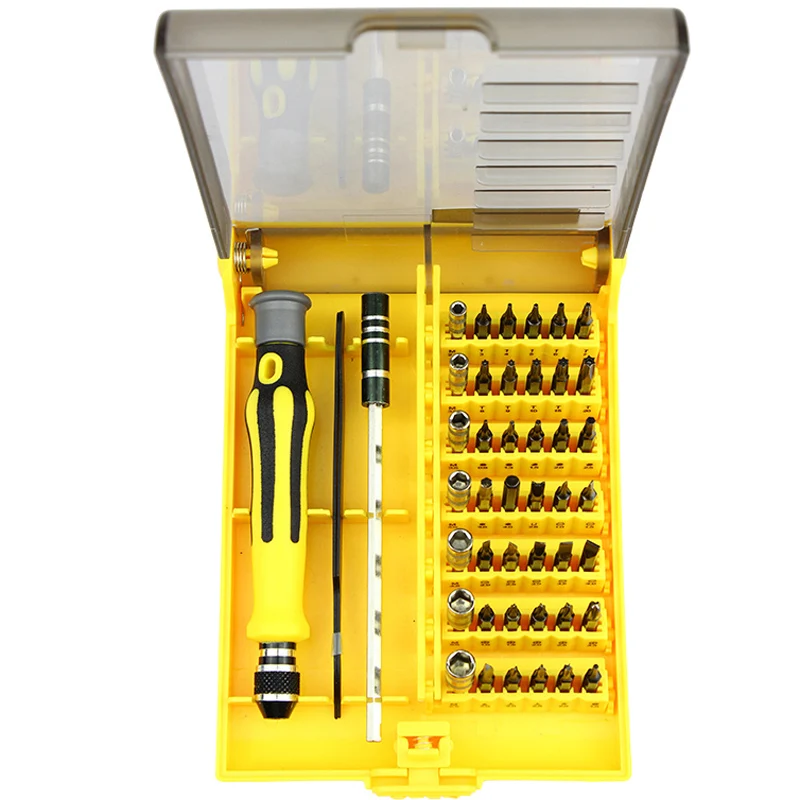 45 in 1 Precision Magnetic Screwdriver Set Torx Screwdriver Bit Tool Kit For Watch PC iPhone