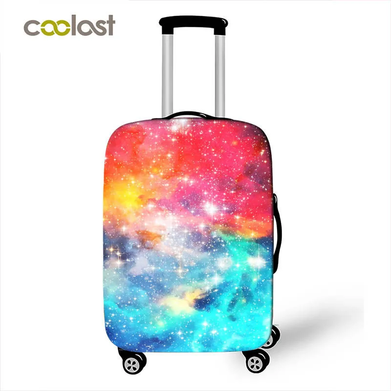 

Galaxy Trip Luggage Protective Covers for 18-30 Inch Girls Suitcase Elastic Trolley Case Cover valise 70cm Travel Accessories