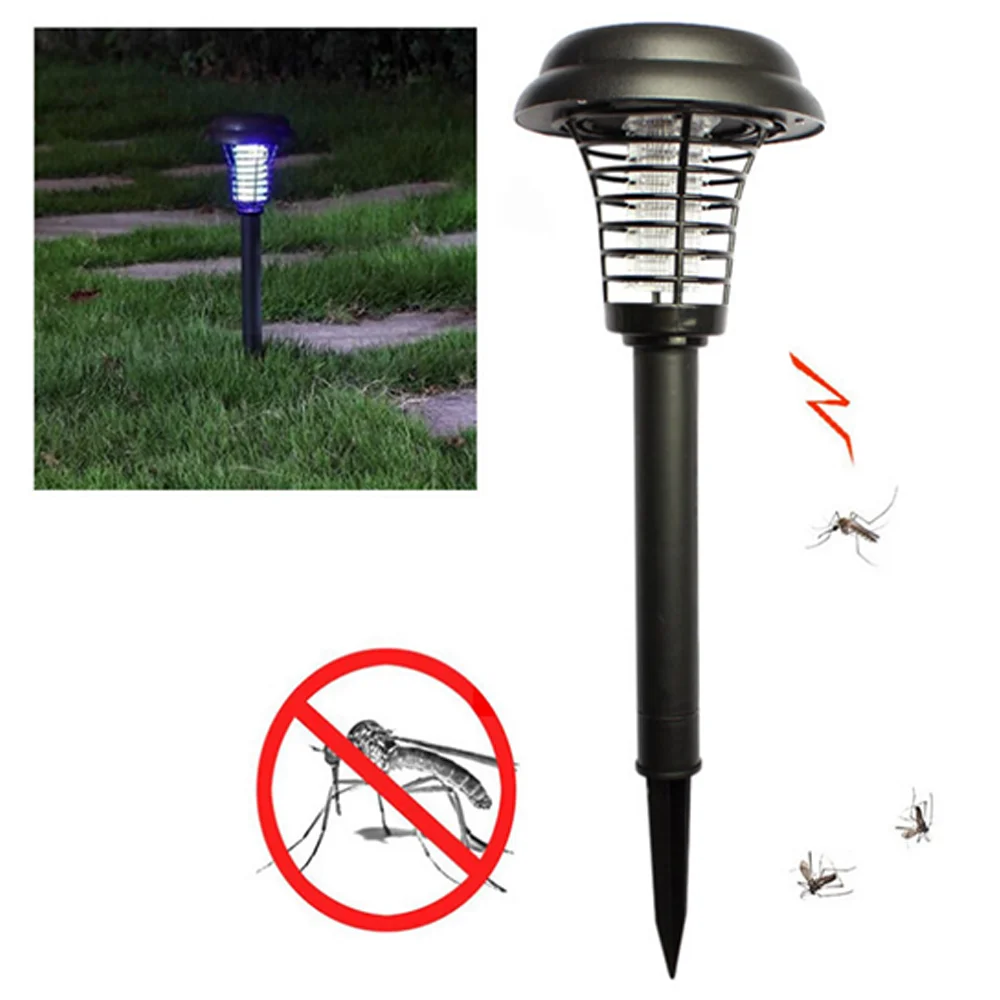 Solar Power LED Mosquito Killer Repellent Lamp Outdoor Lighting