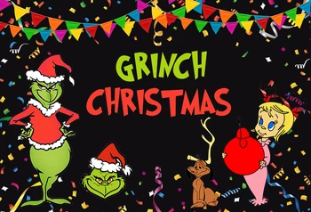 

happy birthday the grinch party baby child cartoon photo background photography backdrops quality vinyl