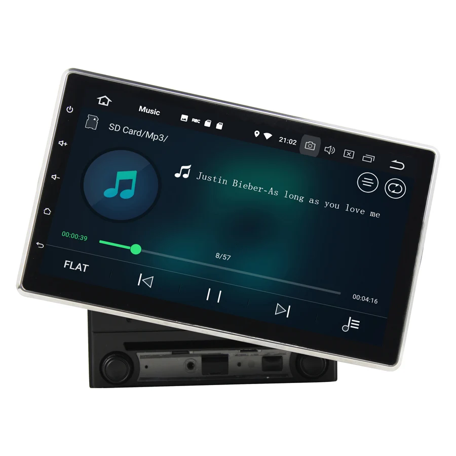 Car Radio Android 9.0 for SSANGYONG Rexton GPS 10.1" IPS Screen video recorder Player up down left right adjust Navigation