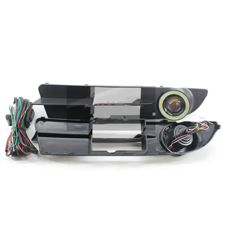

1pair Front Bumper Fog Light Cover Grille Convex mirror Fog Light Lamp Set Fit Daytime Running for BMW 5 Series E46 2004-2007