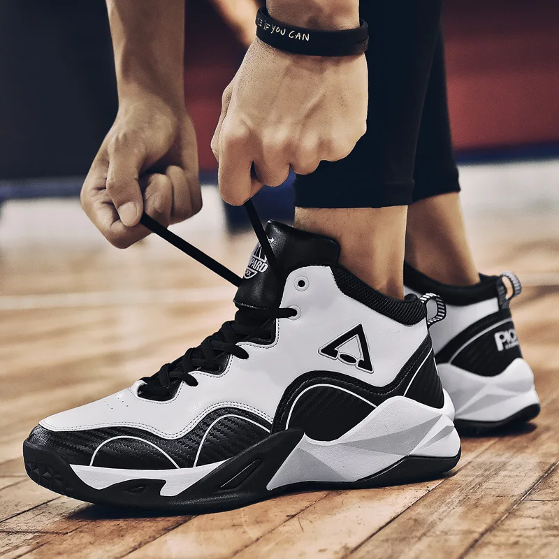 

2019 High-top Basketball Shoes Men Breathable Basketball Sneakers Athletic Outdoor Light Man Sport Air Cushioning Original Shoes