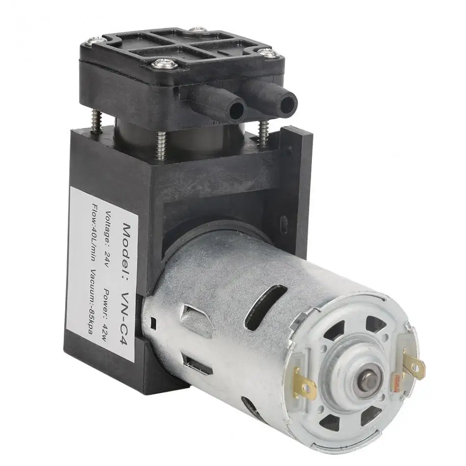 DC24V мини маленький безмасляный вакуумный насос-85 кПа поток 40л/мин для газа воздуха стиль