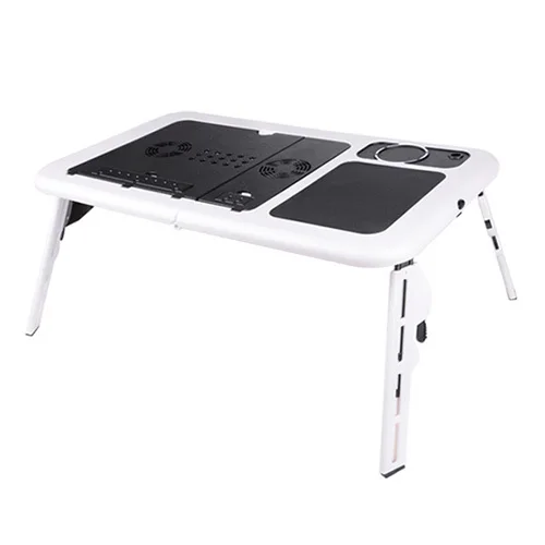 

Foldable Portable laptop Desk Table Stand Bed Tray Dual Fans JJ-FKDNZ4