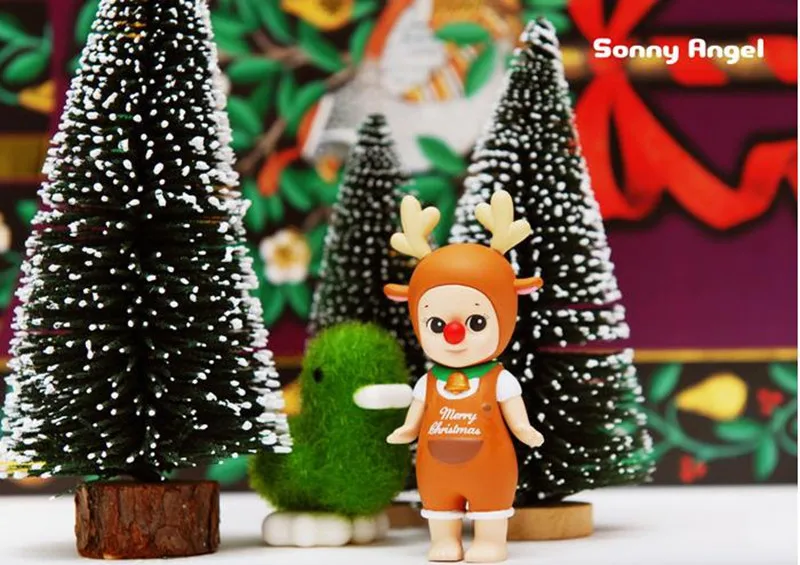 6 шт./компл. 6 видов стилей мини Sonny Angel Рождественская серия милые ПВХ фигурка Коллекционная модель Рождественский подарок для детей