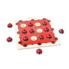 Wooden Ladybug Memory Training Matching Pair Toys Early Educational Checkerboard Interactive Game Chess Toys For Children Gifts