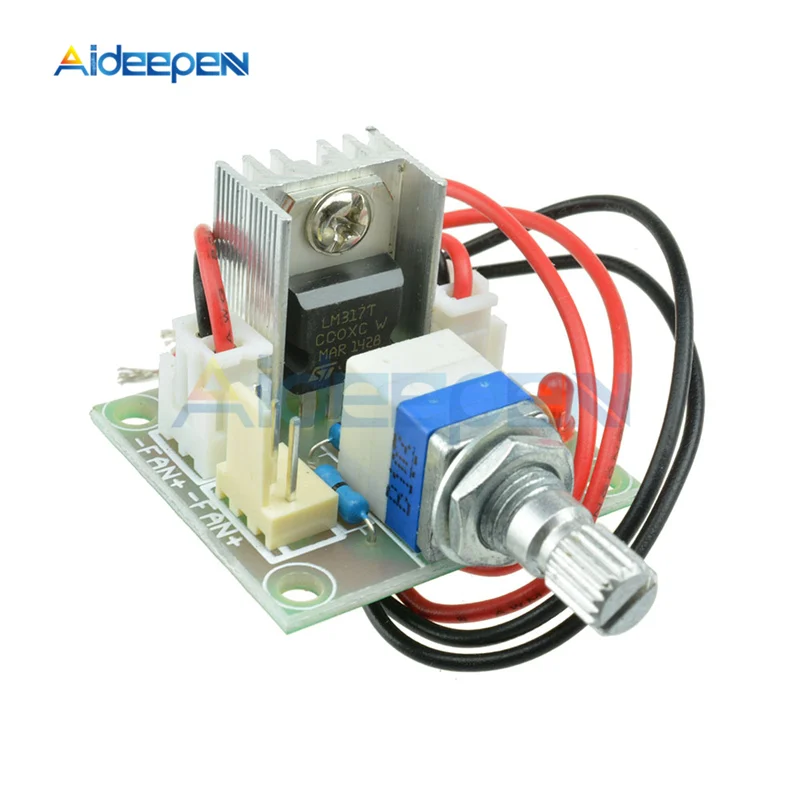 

LM317 DC Linear Converter Down Voltage Regulator Board Speed Control Module DC 3.25-15V to DC1.25V-13V Short Circuit Protection