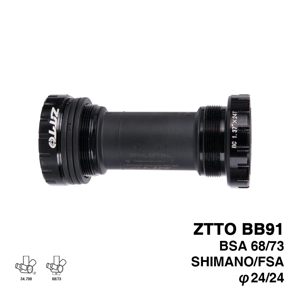 ZTTO-BB91-External-Bearing-Bottom-Brackets-for-Shimano-Prowheel-24mm-Crankset (1)