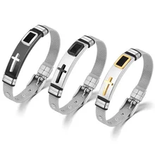 Классический покер мужской браслет ювелирные изделия из нержавеющей стали сетка длина регулируемый холодный цвет мода мужчины s ювелирный браслет