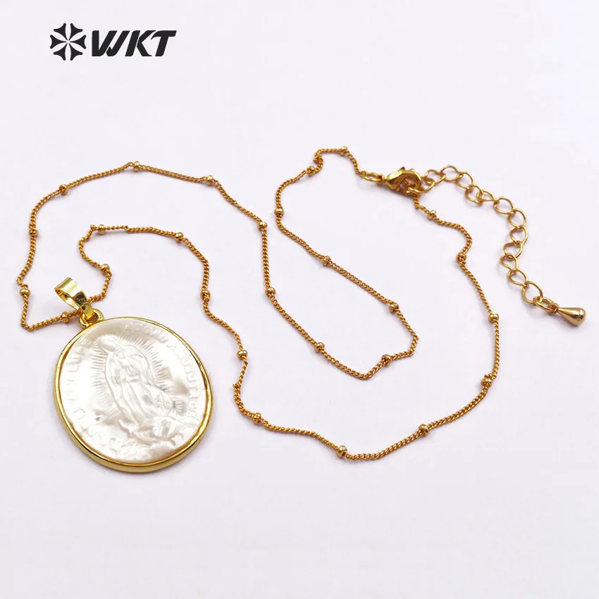WT JN022 хит продаж оптовая продажа ожерелье из натуральной раковины в религиозном