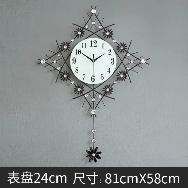 European Minimalist Creative Wall Clock Modern Home Clock Living Room Mute Clock Fashion Decorative Quartz Clock Hot Sale - Цвет: H