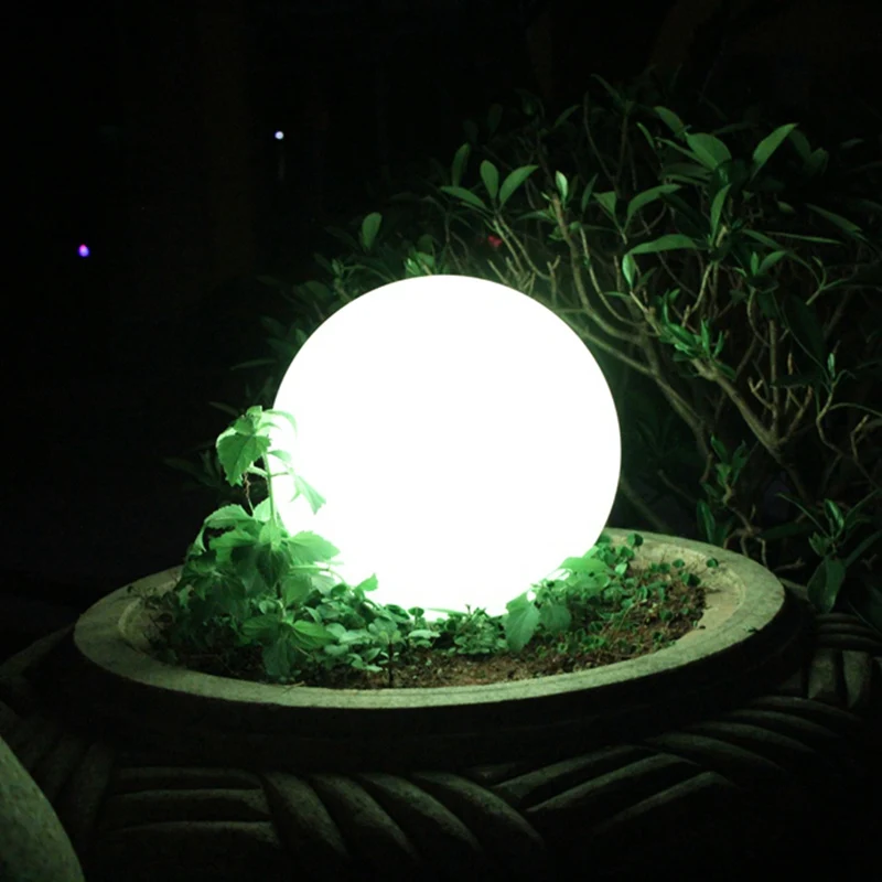Diameter 25cm LED Round Ball outdoor Night Lights Round LED PE Material
