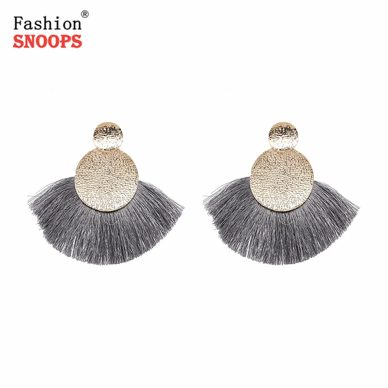 

New Girl Earrings Tassel Earrings Fashion Fringe Brincos Big Dangle Statement Earrings Jewelry 2019