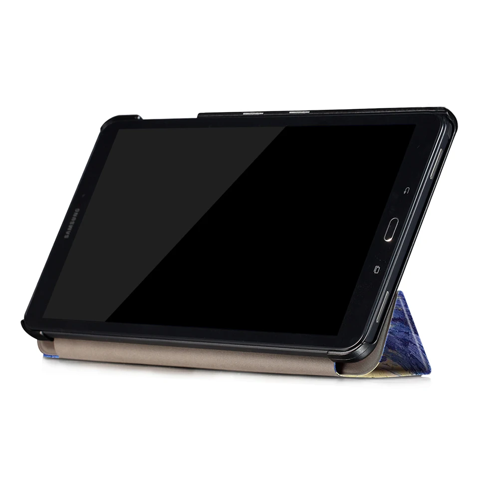 Gligle печать рисунка раскладный кожаный чехол для Samsung Galaxy Tab A 10,1 P580/P585 с S pen 200 шт./лот