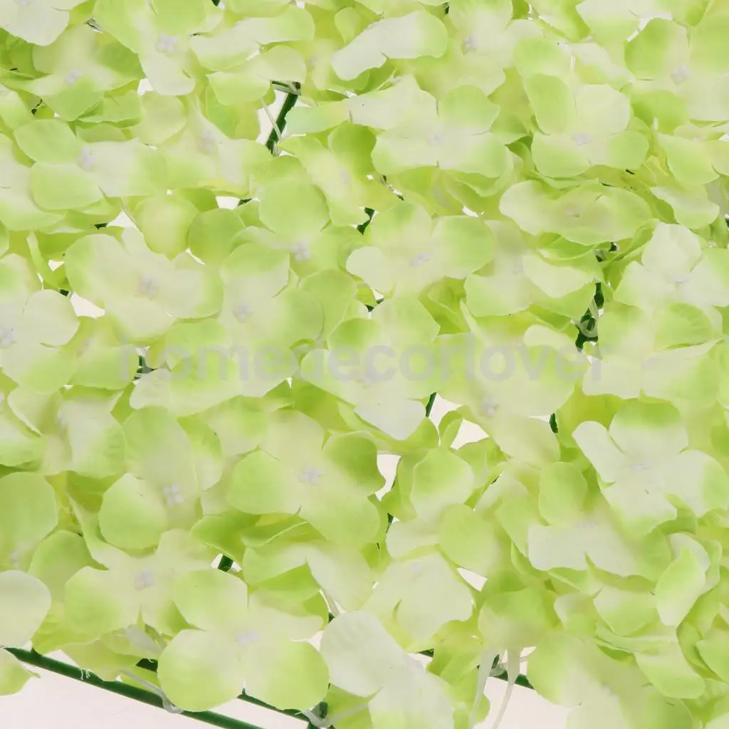 Upscale Artificial Flower Wall Panel Hydrangea Floral Carpet for Wedding Home Garden Shop Store Decoration