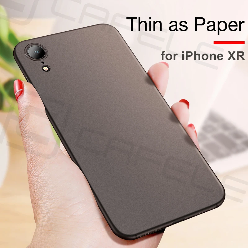 

CAFELE Silicone Phone Case for iPhone Xr 6.1 inch Back Cover Soft TPU Matte Ultra Thin Case Mobile Phone Case for iPhoneXr Cover