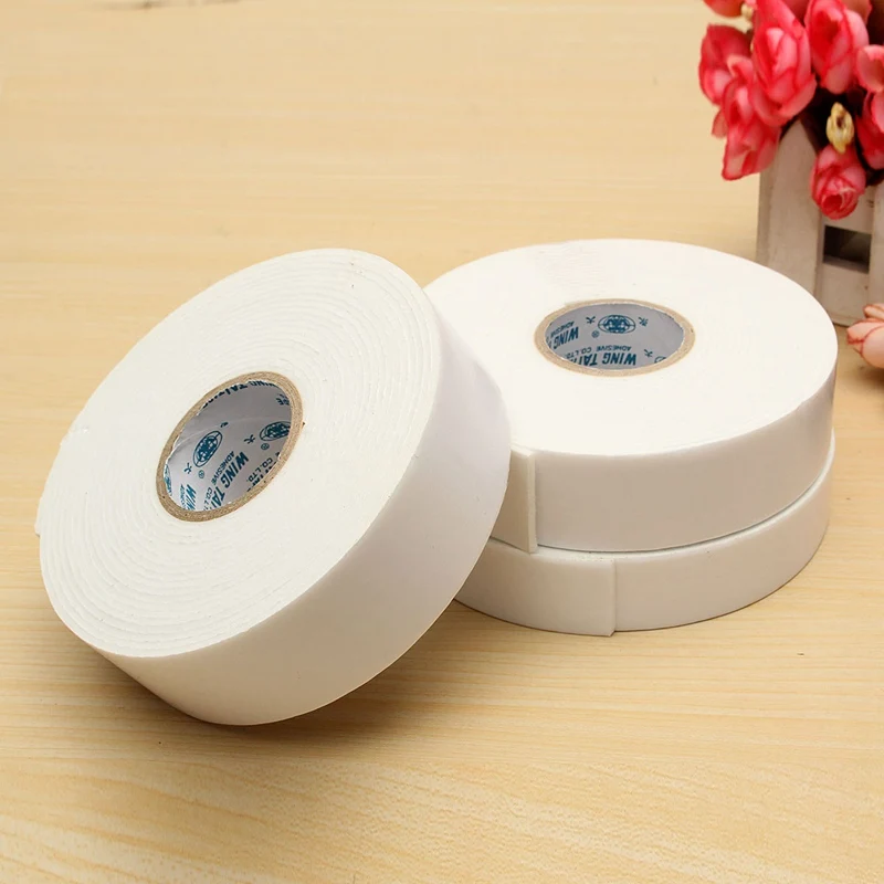 

Kicute 36/30/24mm White Sponge Strong Double Sided Adhesive Tape 5M Wall Mounting Tape Sticky Foam Self Adhesive Tape Supply