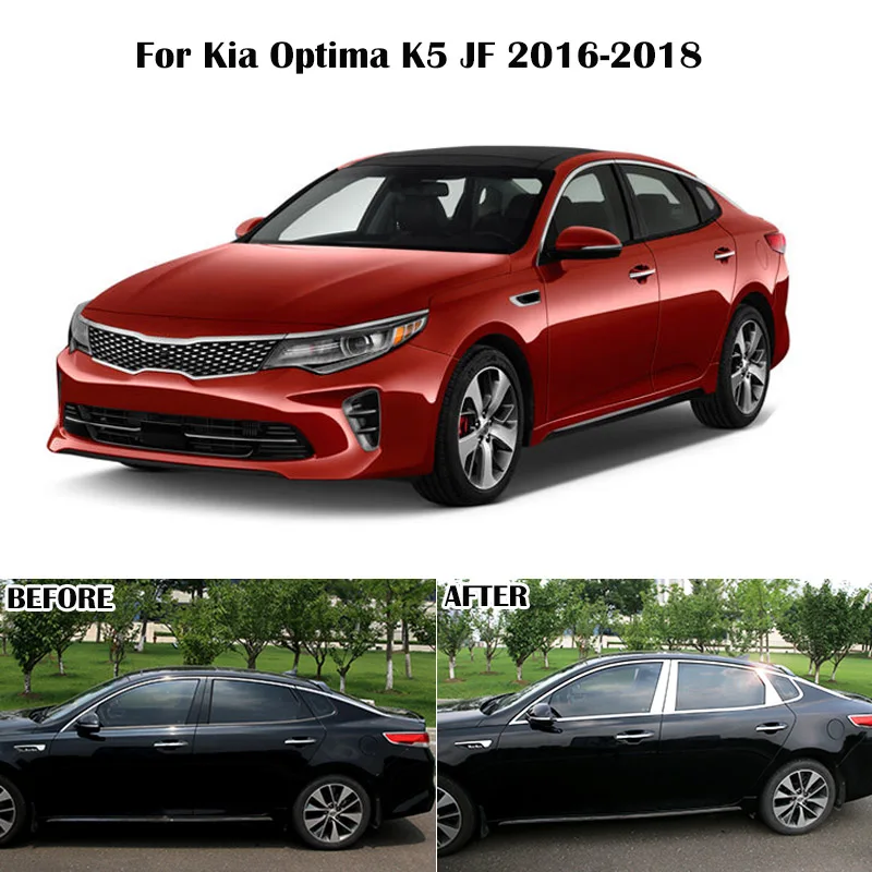 Для Kia Optima K5 JF- хромированный столб пост крышка окна двери отделка из нержавеющей стали молдинг отделка рамка акцент