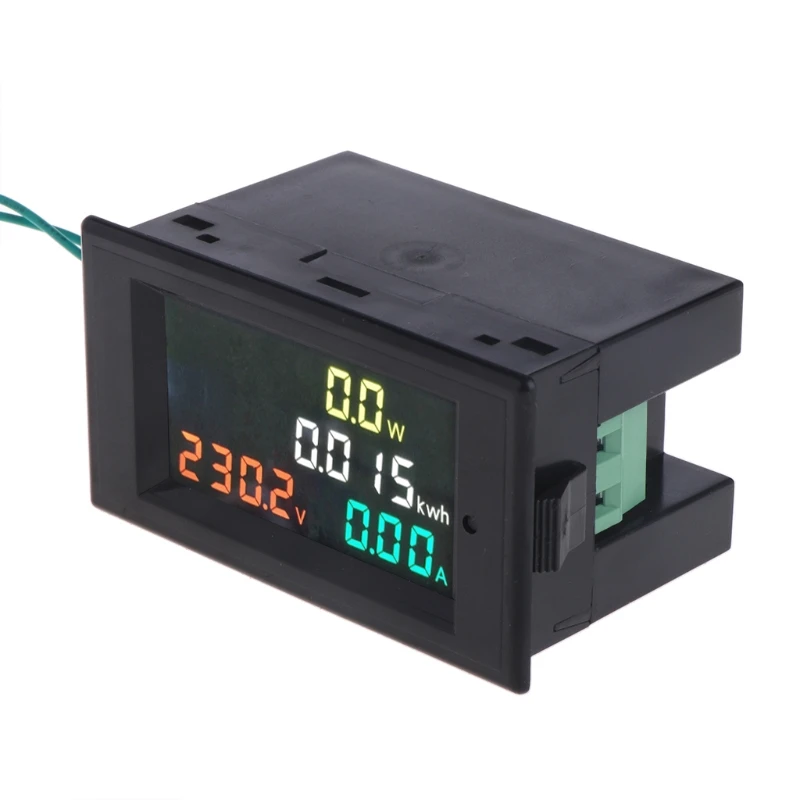 AC80.0-300.0V 0,01-100A 4 в 1 вольтметр переменного тока Амперметр измеритель энергии HD цветной экран 180 градусов безупречный светодиодный дисплей