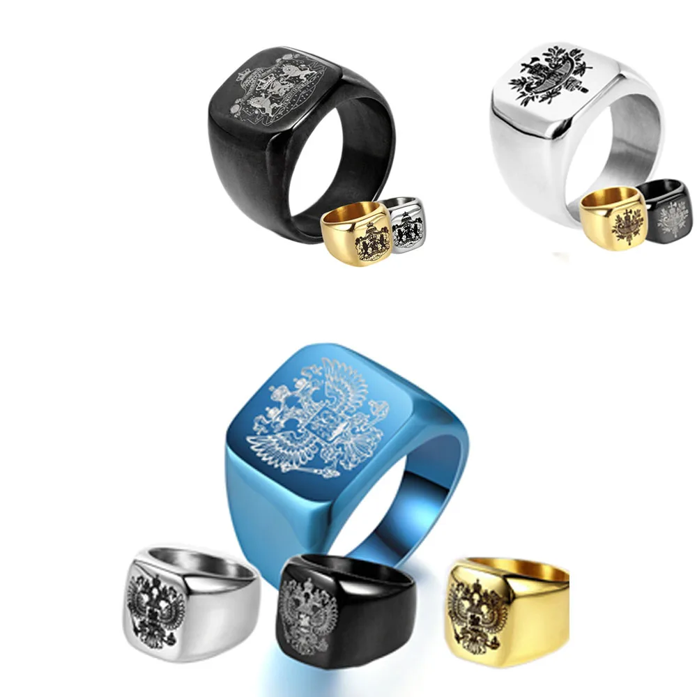 GELICITY черные кольца из нержавеющей стали для мужчин русские голландские