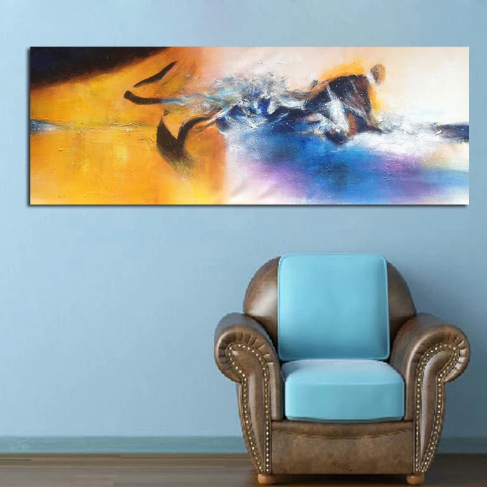 

Modern Handpainted Abstract Oil Painting For Living Room Wall Pictures Abstract Art on Canvas Wall Deocr