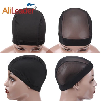 

Cheap Wig Caps For Making Wigs Spandex Mesh Dome Wig Cap Stretchable Weaving Cap Glueless Hair Net Wig Liner Easier Sew In Hair