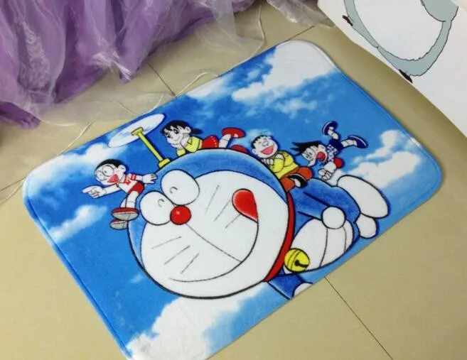 Малый Ковры Doraemon мультфильм синий спальня прихожая коврики коврик Ванная комната коврики