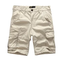 Мужские армейские Карго повседневные Бермуды Шорты мужские джоггеры комбинезон Homme хлопок мульти-карман высокое качество свободные карго шорты 38