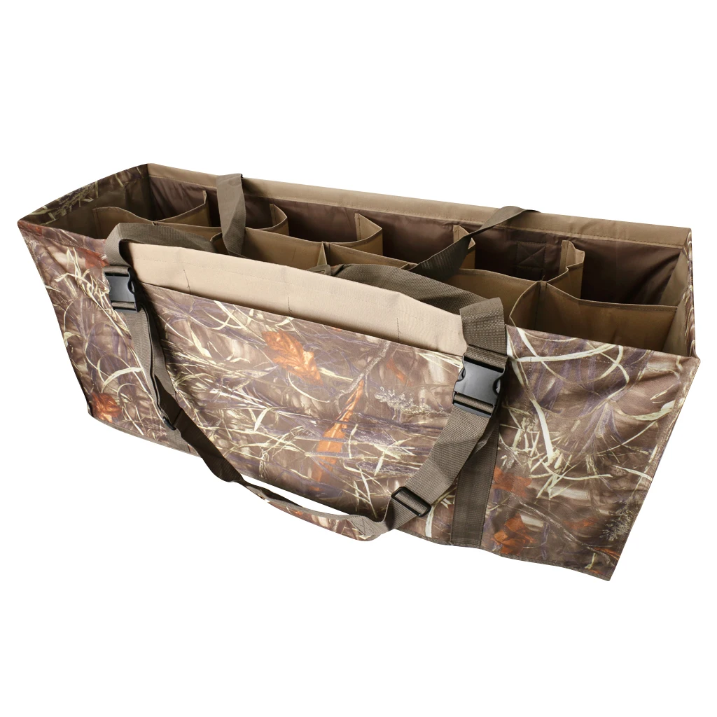Lightweight Nylon Slotted Duck Decoy Bag With Adjustable Shoulder Strap&nbsp; Camo 109 x 36 x 49cm for Hunting