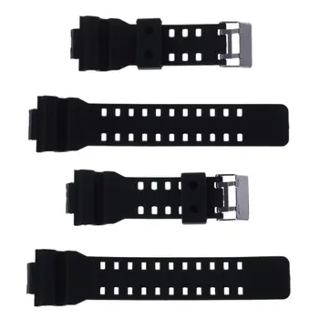 

1Pc 16mm Rubbers Watchbands Men Black Sport Diving Silicones Watch Strap For G-shock