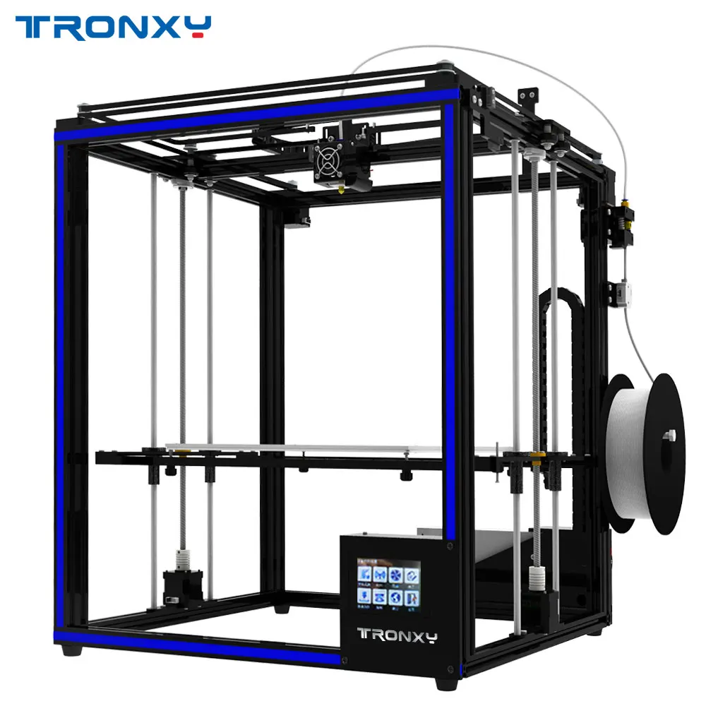 Новейший Tronxy X5ST-500-2E/X5ST-400-2E/X5ST-2E больше 3d принтер 2 в 1 из двойной цвет экструдер Циклоп Одна Головка - Цвет: X5ST-400-2E 400x400