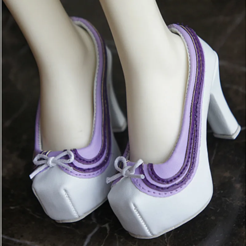 Туфли BJD кукольные на высоком каблуке SD16 женские летние туфли темно синие