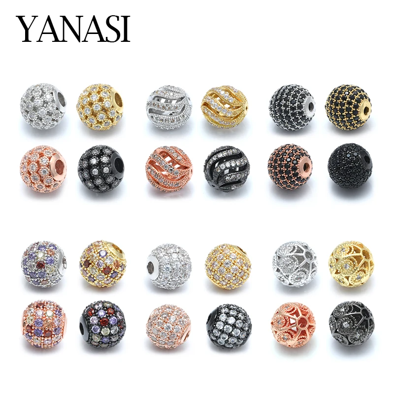 

1pcs 8mm 10mm 9 Styles Beads Jewelry Findings for Woman Man Bracelet Jewelry Making Ball Beads DIY Handmade Natural Stone Beads