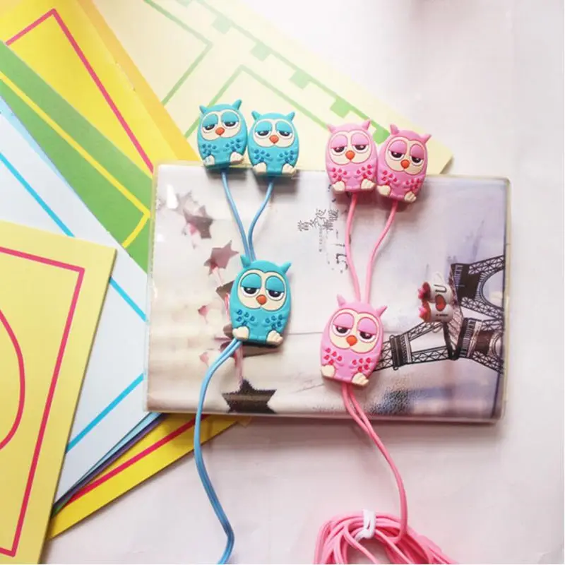 CHICLITS Cute Owl Earphone 3.5mm 3D Stereo Cartoon In-ear Earbus MP3 MP4 Music Universal Earplugs Girl Kid Earphones For Phones