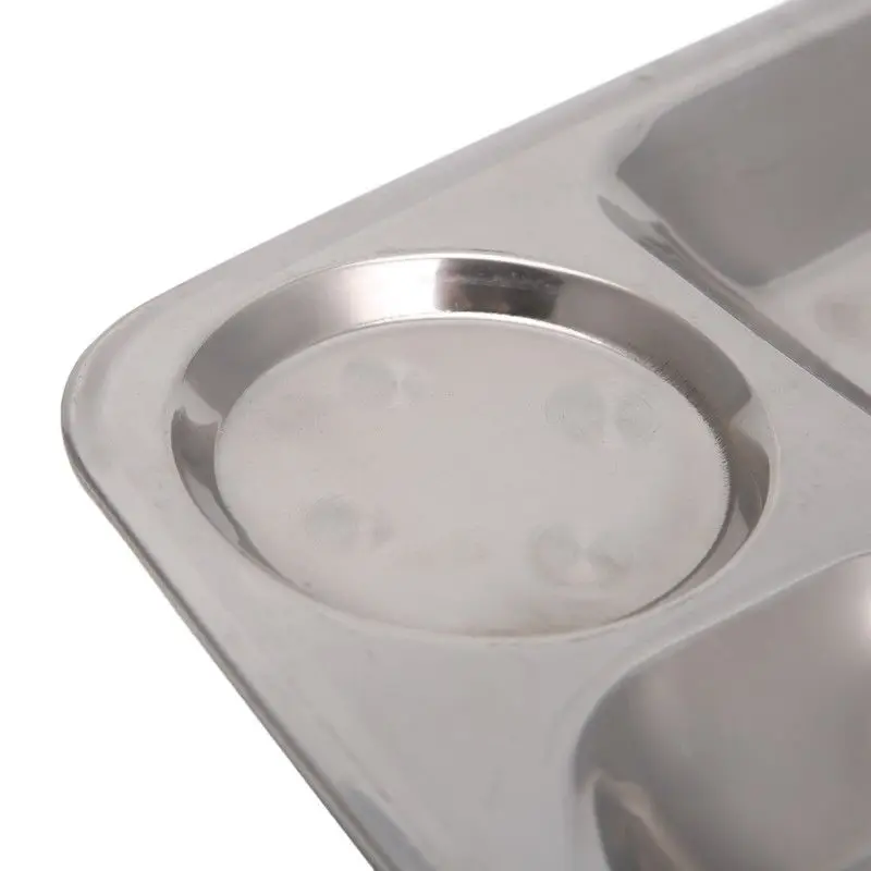 

No Environmental Hormon Kid Snack & Food Stainless Steel Tray Harmless To Human