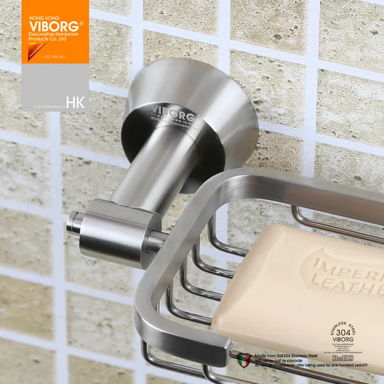Настенный держатель для мыла viборга Deluxe SUS304 из нержавеющей стали|dish soap holder|wire