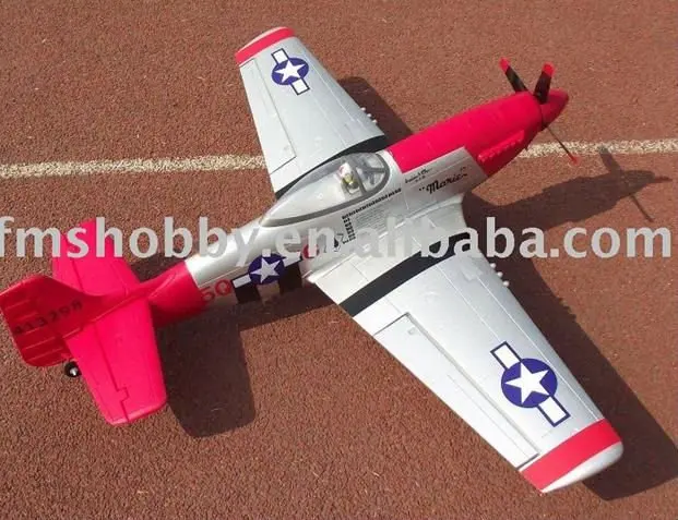 

No Battery, RTF RC Airplane 6ch P51 made of EPO Material