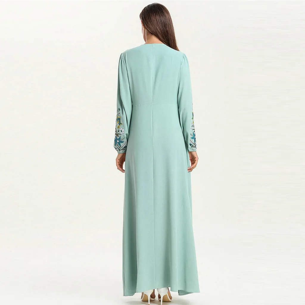 Green Woman Abaya Dress | Gown Abaya | Abaya Dress