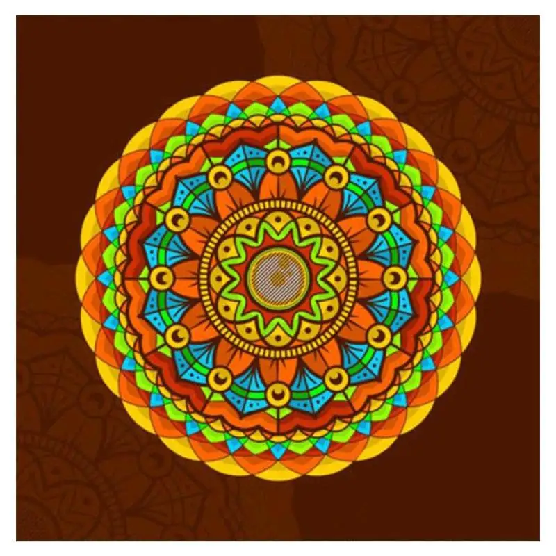 

Colourful Flower 5D Full Round Diamond Painting Embroidery DIY Needlework Cross Stitch Mosaic 30x30cm