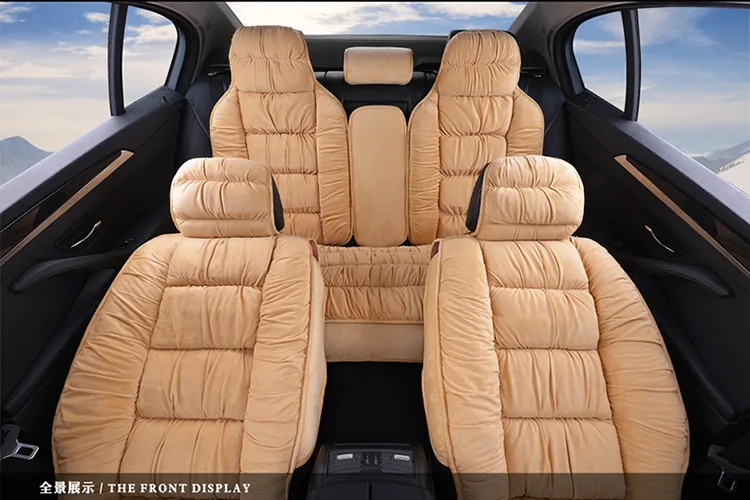 New Winter Car Seat Covers Universal Plush Cushion Cover For Car Seat Protector Keep Warm All Car Grant Mode Non-slip Seat Cover