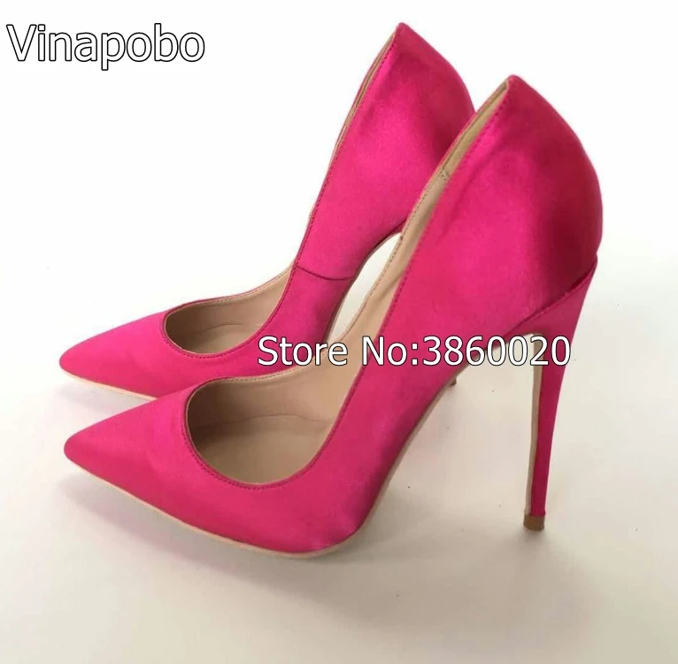 hot pink bridesmaid shoes